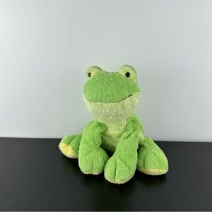 Vintage 2006 TY Pluffies Leapers Frog Green  Plush Stuffed Animal Tylux 9"